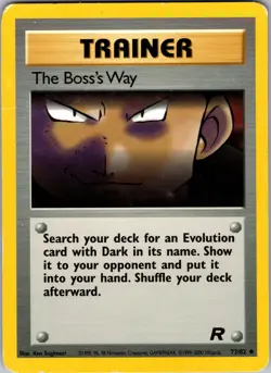 The Boss's Way Team Rocket Uncommon HP Pokemon 73/82 Unlimited - Image 1