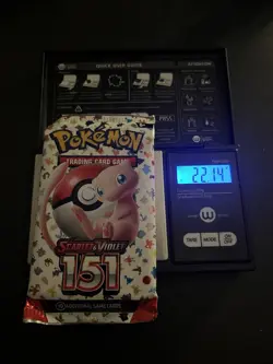 Very Heavy! 22.14 Gram Pokemon 151 Booster Pack Weighed Sealed - Image 1