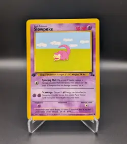 Slowpoke - 1st Edition - 55/62 Fossil - LP - Pokemon TCG - Image 1