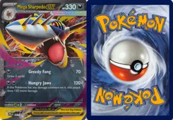 Mega Sharpedo ex 061/094 Double Rare Phantasmal Flames Pokemon NM - Image 3