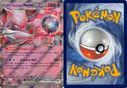 Team Rocket's Mewtwo ex 081/182 Double Rare Destined Rivals Pokemon NM - Image 3