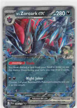 N's Zoroark ex 098/159 Double Rare Journey Together Pokemon NM - Image 1
