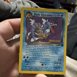 POKEMON TCG WOTC PROMO DARK GYARADOS #8/82 HOLO PRERELEASE 2000 70HP STAGE 1 - Image 1