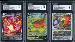 2022 Pokemon BSP SWSH 260 261 262 SWSH Ultra Premium Charizard CGC 9 Set of 3 - Image 1