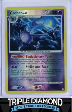 2007 Pokemon Mysterious Treasures #23/123 Crobat Reverse Holo F639 - Image 1