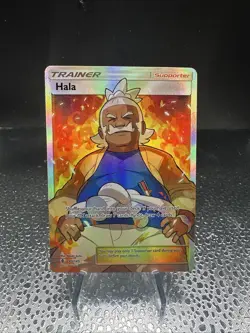 Pokemon TCG Hala 143/145 Full Art SM Guardians Rising Holo NM Near Mint - Image 1