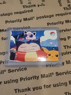 1999 Vintage Pocket Monsters Vending Prism - Snorlax Float #463 -Bubble Mew Back - Image 1