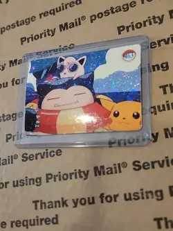 1999 Vintage Pocket Monsters Vending Prism - Snorlax Float #463 -Bubble Mew Back - Image 3