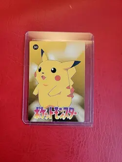 POKEMON POCKET MONSTERS VENDING PRISM STICKER 235 PIKACHU SNORLAX Sleved TopLoad - Image 3