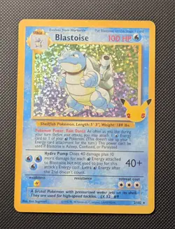 Pokemon TCG Blastoise 2/102 Celebrations Classic Collection Holo Rare Card - Image 1
