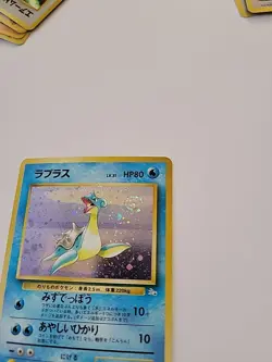 Pokemon TCG Lapras Fossil 131 Holo Card Japanese Swirl LP - Image 2