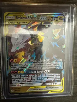 Reshiram & Zekrom GX - 157/236 - Tag Team Sun & Moon Cosmic Eclipse Pokemon Card - Image 1