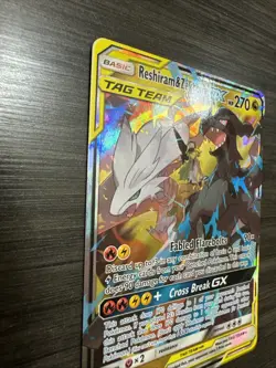 Reshiram & Zekrom GX - 157/236 - Tag Team Sun & Moon Cosmic Eclipse Pokemon Card - Image 3