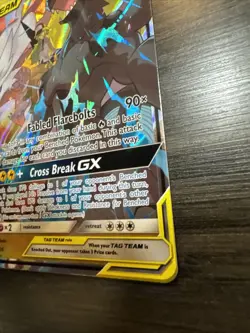 Reshiram & Zekrom GX - 157/236 - Tag Team Sun & Moon Cosmic Eclipse Pokemon Card - Image 5