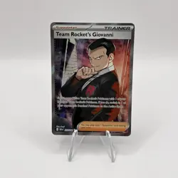 Team Rocket's Giovanni 225/182 Destined Rivals Ultra Rare Pokemon TCG Card NM - Image 1