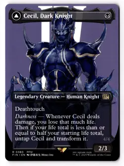Cecil, Dark Knight (Borderless) 380 FINAL FANTASY NM - Image 1