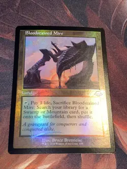 Bloodstained Mire X1 Mtg Modern Horizons 3 Nm Foil Retro Frame - Image 1