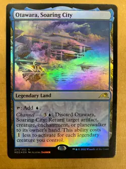 MTG 1x FOIL Otawara, Soaring City # 271 Kamigawa: Neon Dynasty Magic the x1 NM - Image 1