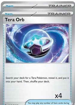 [4x Playset] Tera Orb (189/191) - SV08: Surging Sparks (SV08) Pokemon TCG - Image 1