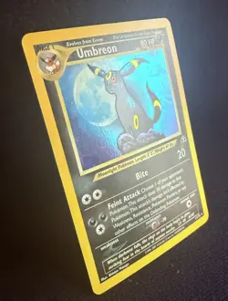 2001 OG Moon Umbreon 13/75 Neo Discovery Holo Rare Pokemon TCG WoTC Vintage - Image 2