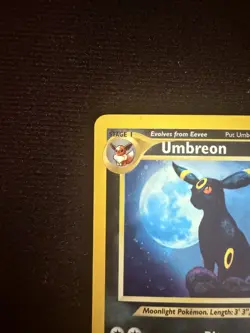 2001 OG Moon Umbreon 13/75 Neo Discovery Holo Rare Pokemon TCG WoTC Vintage - Image 4