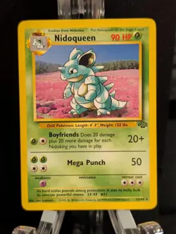 Pokemon Nidoqueen 23/64 Jungle Unlimited WOTC LP/EX - Image 1