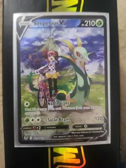 Pokemon Serperior V Ultra Rare SWSH12: Silver Tempest Trainer Gallery TG13/TG30 - Image 1