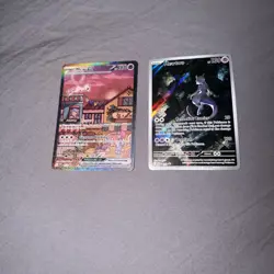 Pokemon 151 UPC Promo Set Mew SVP053, Mewtwo SVP052 - Image 1