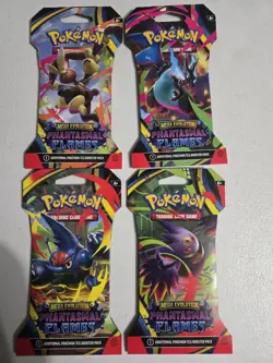 Phantasmal Flames Sleeved Booster Case of 144 ME02 Pokemon - Image 4