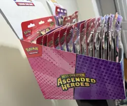 Pokemon Ascended Heroes Tech Sticker Collection 6x6 Set Of 12 Full Box In Hand - Image 2