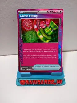 Pokemon TCG Unfair Stamp - 165/167 - Twilight Masquerade Ace Spec - Image 1