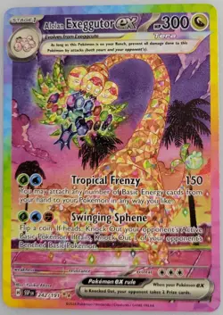 Alolan Exeggutor ex 242/191 Sv08: Pokemon Surging Sparks Holo NM - Image 1