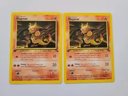 Pokemon: Magmar 1st Edition #39/62 Fossil 1999 Vintage WOTC - LP / MP - J22 - Image 1
