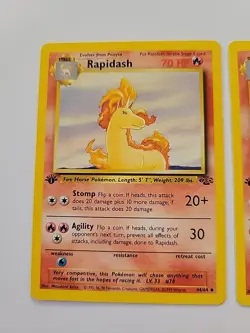 Pokemon TCG Rapidashs 1st Edition Jungle Set 44/64 LP/LP - Image 2