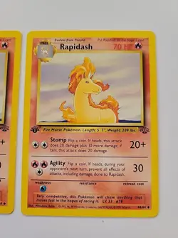 Pokemon TCG Rapidashs 1st Edition Jungle Set 44/64 LP/LP - Image 3