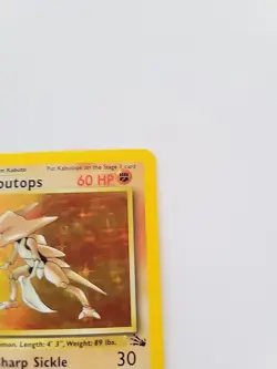 Pokemon TCG Kabutops Holo Rare Fossil No. 9/62 - Image 2