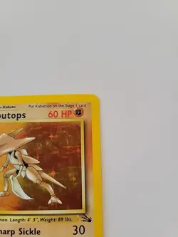 Pokemon TCG Kabutops Holo Rare Fossil No. 9/62 - Image 3