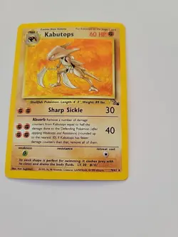 Pokemon TCG Kabutops Holo Rare Fossil No. 9/62 - Image 5
