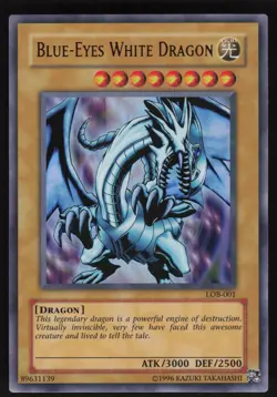 Blue-Eyes White Dragon LOB-001 Ultra Rare Unlimited Yu-Gi-Oh - Image 1