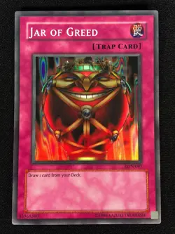 Yugioh Jar of Greed LON-047 Super (LP) - Image 1