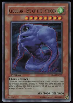 Cloudian - Eye of the Typhoon GLAS-EN005 Super Rare 1st Edition Yu-Gi-Oh - Image 1