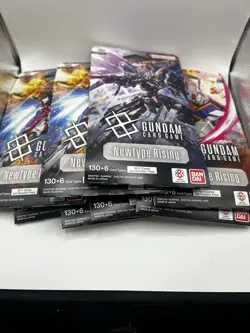 x8 GUNDAM CARD GAME Newtype Rising Booster Blister Packs GD01 English NEW SEALED - Image 2