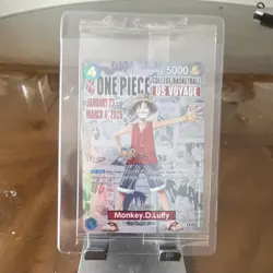 One Piece Monkey.D.Luffy College Basketball US Voyage Promo Card Sealed - Image 1