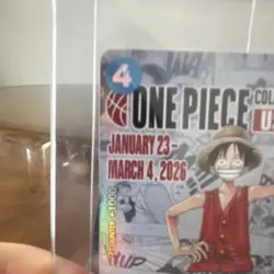 One Piece Monkey.D.Luffy College Basketball US Voyage Promo Card Sealed - Image 2