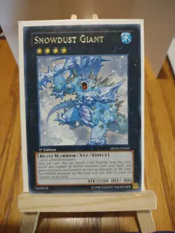 YuGiOh Card Snowdust Giant ABYR-EN049 1st Edition Rare Collectable Trading Game. - Image 1