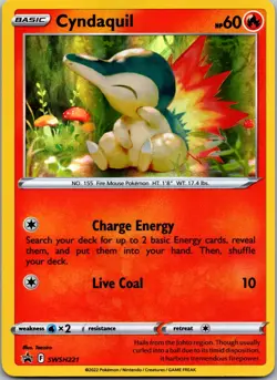 Cyndaquil SWSH221 SWSH: Sword & Shield Promo Cards Promo Normal NM - Image 1