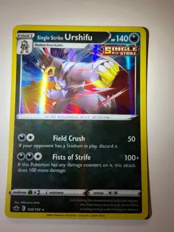 Pokemon Card Chilling Reign Holographic Bleed Error Urshifu 108/198 NM - Image 1