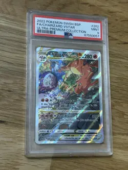 PSA 9 Charizard VSTAR SWSH262 Promo Holo Card Pokemon TCG - Image 1