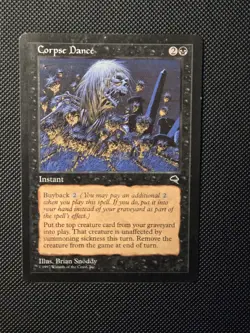 MTG Corpse Dance - Tempest #116 -Regular Moderately Played - Image 1