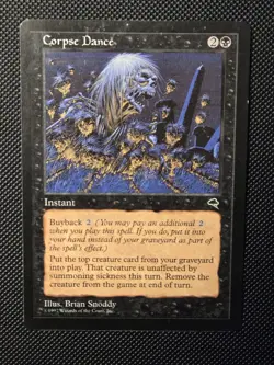 MTG Corpse Dance - Tempest #116 -Regular Moderately Played - Image 2